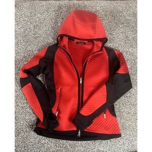 Nike Sphere Full Zip Women's Jacket Red and Black with Hood